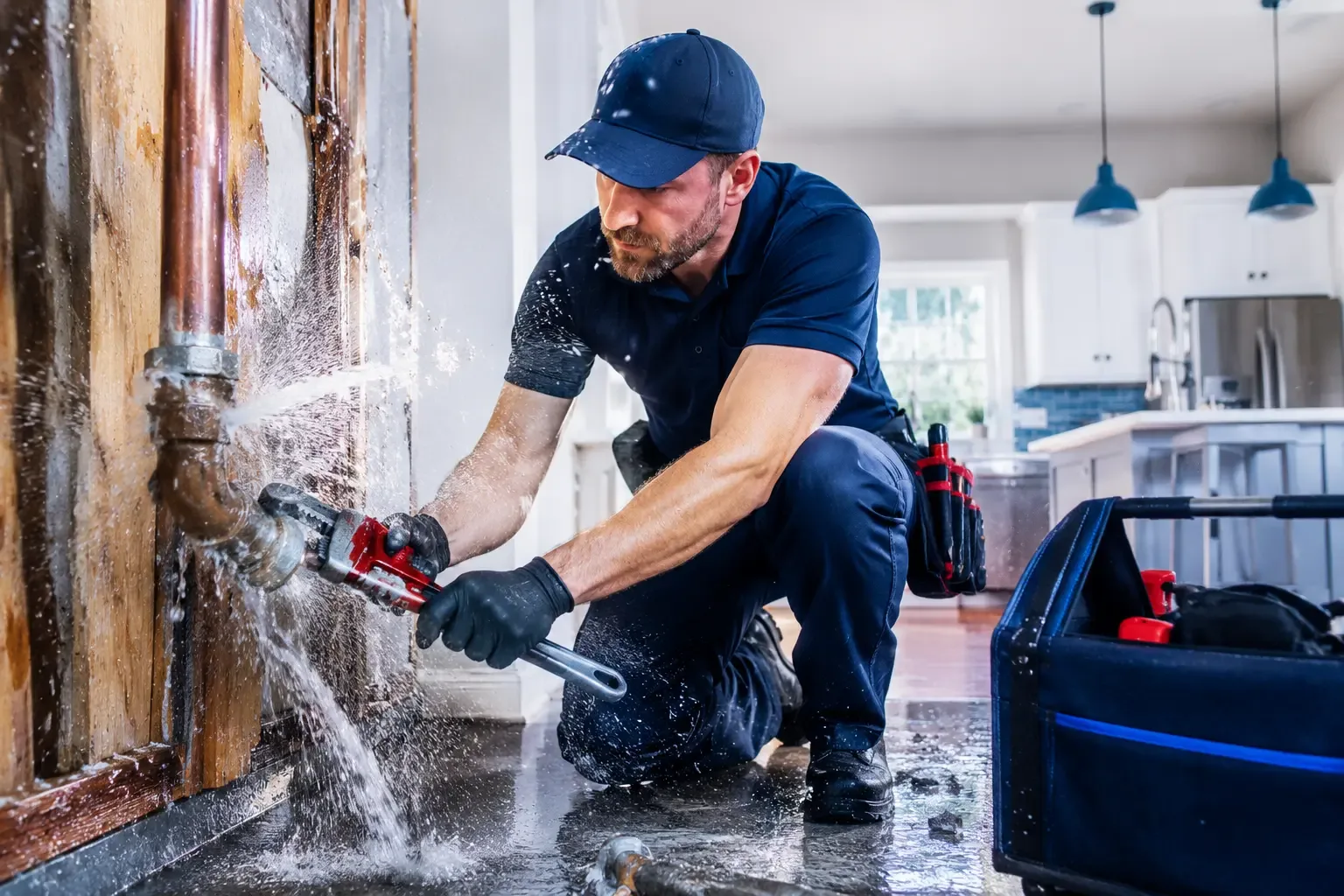 Local emergency pipe repair professionals in Rose Hill, KS